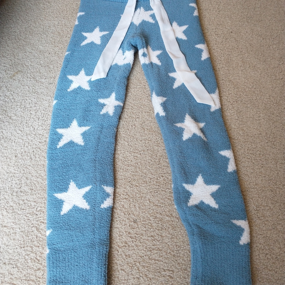 Blue and White with Stars Pajama Pants